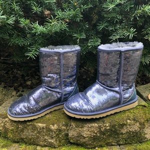 blue sequin uggs